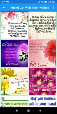 Get Well Soon Wishes Greeting, Quotes, GIF android App screenshot 6